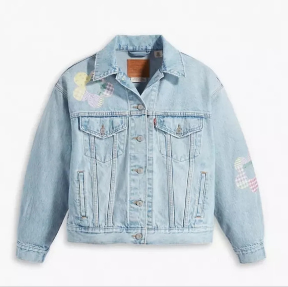 Levis 90s Patchwork Truckers Jacket. Size small - Picture 2 of 12